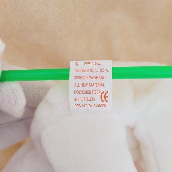 Ty Beanie Baby HALO Bear Brown Nose 5th Gen 1998 PE Pellets TRUSTED SELLER NWT - Picture 13 of 15